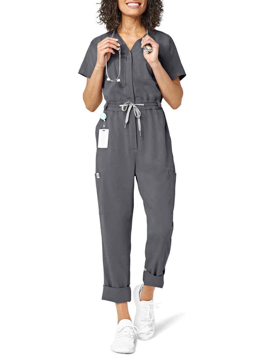 Wonderwink's Women's Jumpsuit "Renew" (WKS3134) - Pewter, L image