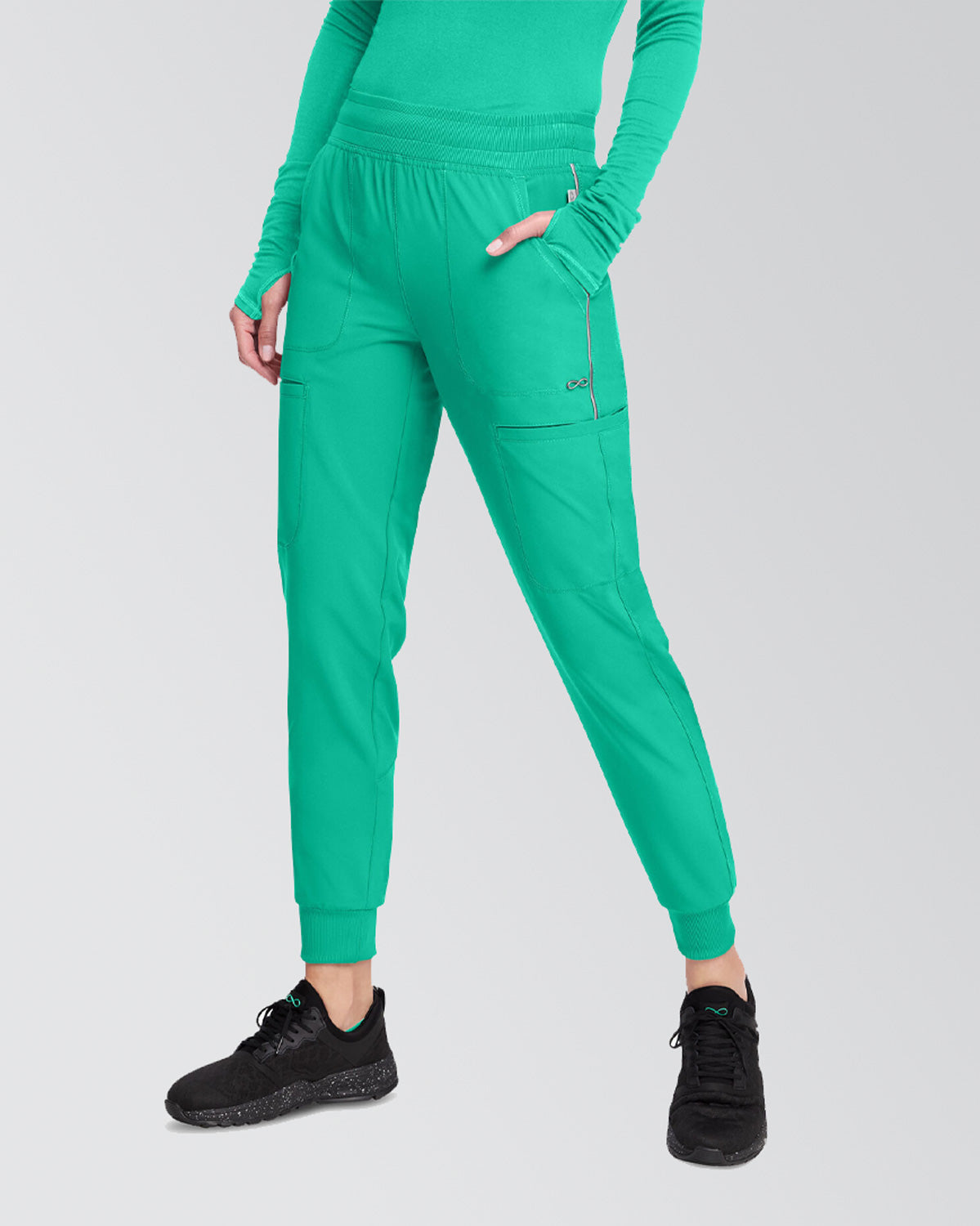 Cherokee Infinity Women Scrubs Pant Mid Rise Jogger - CK080A image 4