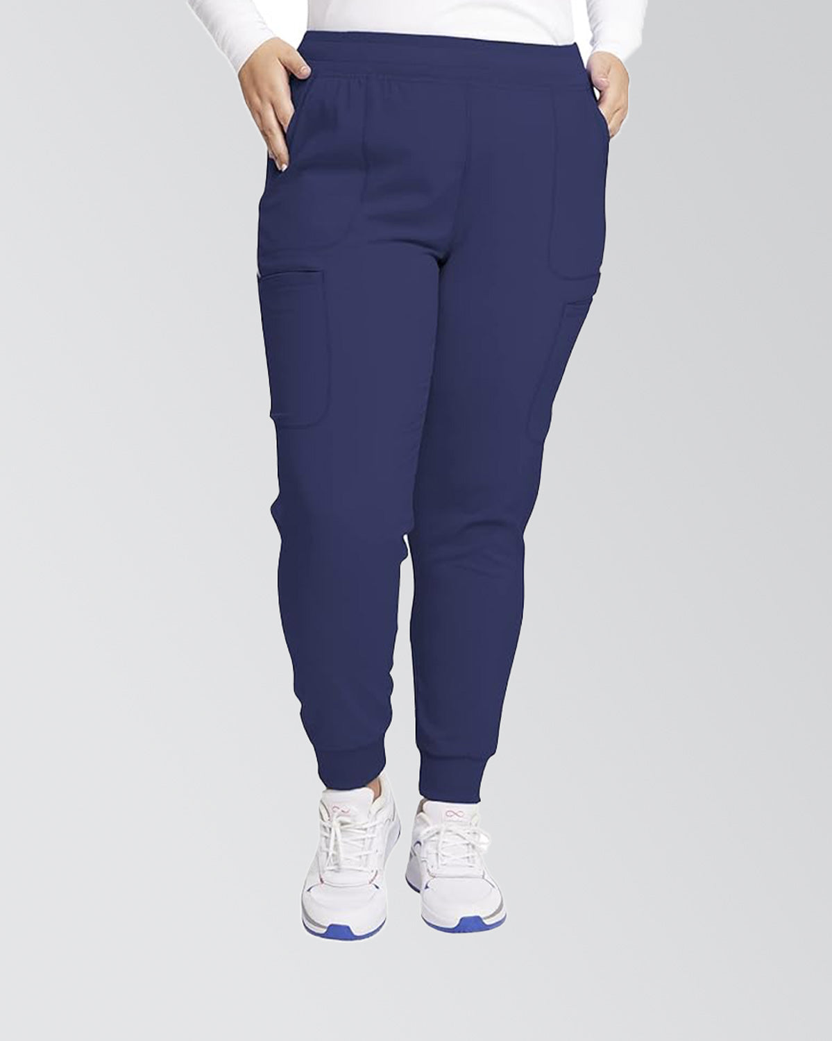 Cherokee Infinity Women Scrubs Pant Mid Rise Jogger - CK080A image 3