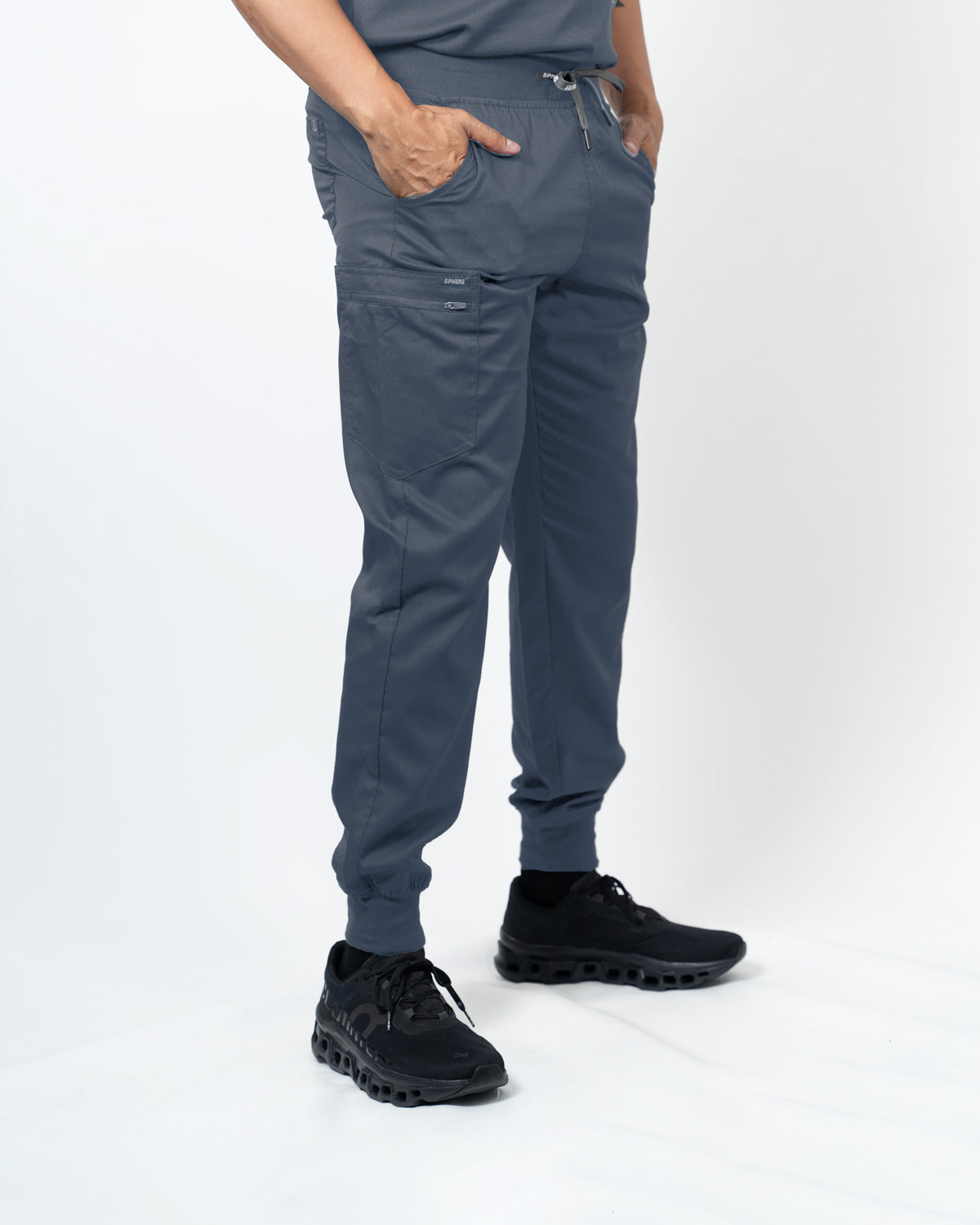 Sphere Scrubs - Cairo Men's Jogger (GRP04) - Pewter, S image