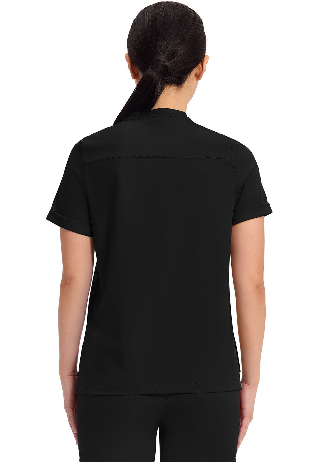 HH Works Macy Mandarin Collar Tuck In Scrub Top HH650