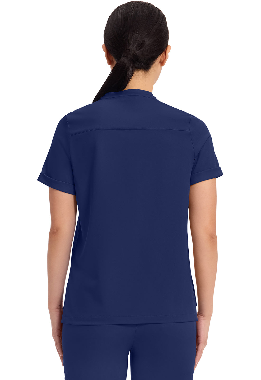 HH Works Macy Mandarin Collar Tuck In Scrub Top HH650