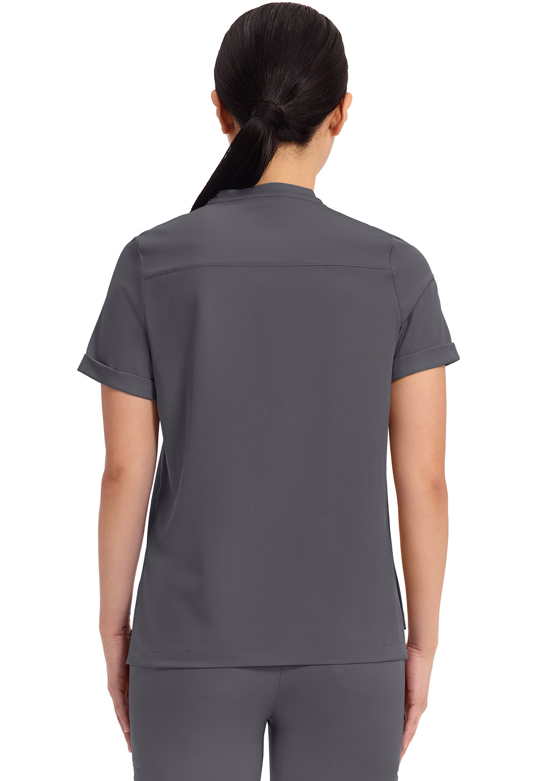 HH Works Macy Mandarin Collar Tuck In Scrub Top HH650