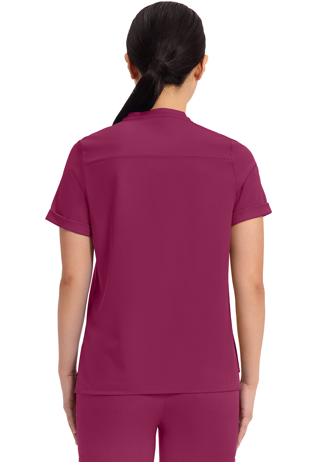 HH Works Macy Mandarin Collar Tuck In Scrub Top HH650