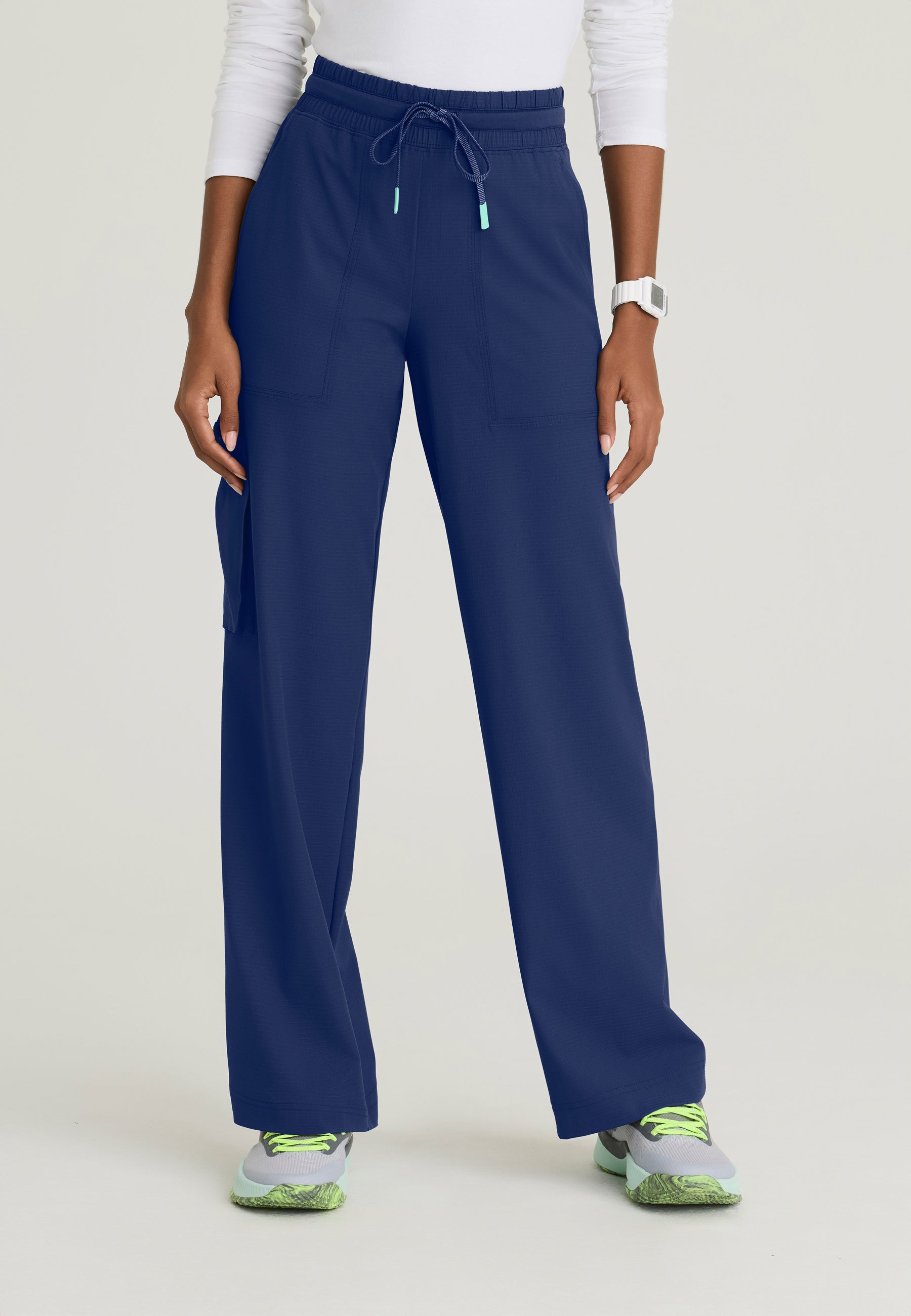 Skechers™ by Barco Ripstop Women's 5 Pocket Shirred Waistband Wide Leg Pant - SKP707