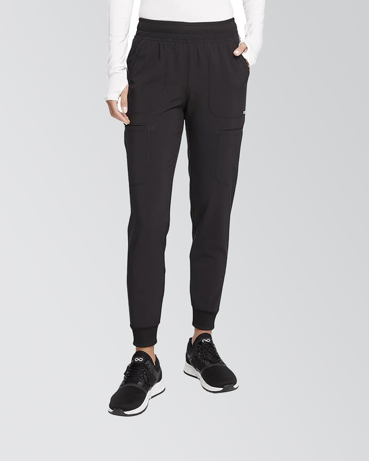 Cherokee Infinity Women Scrubs Pant Mid Rise Jogger - CK080A image 1