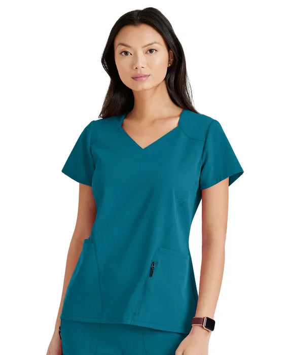 BARCO® UNIFY - WOMEN'S GRATITUDE TOP (BUT156) - Bahama, XXS image