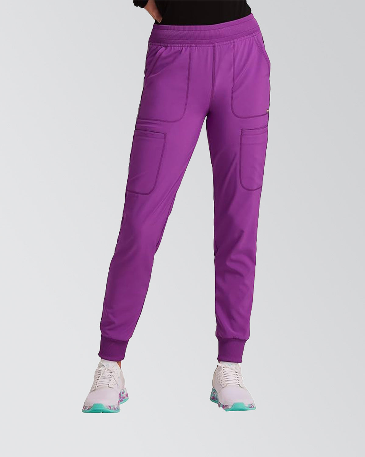 Cherokee Infinity Women Scrubs Pant Mid Rise Jogger - CK080A image 2